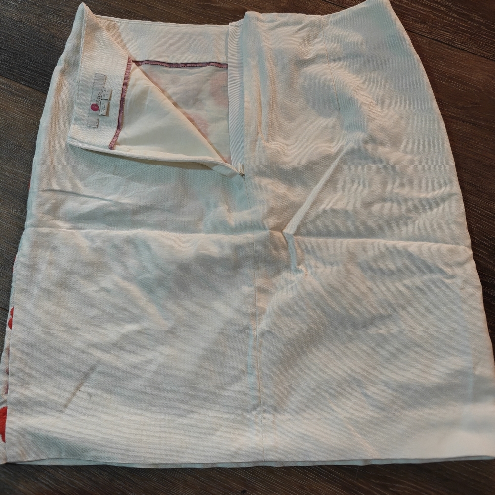 Boden Floral Mini Skirt - Red and White - Picture 3 of 6